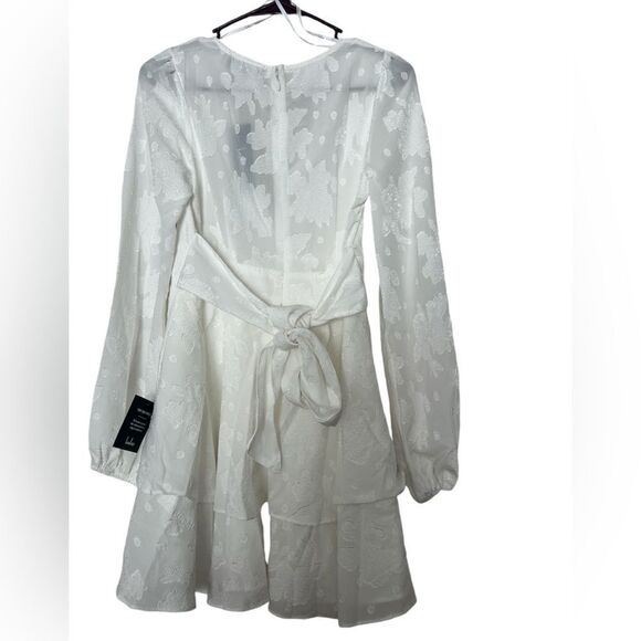 Nwt Lulus Floral Balloon Sleeve Mini Dress women's size xs‎ - Picture 4 of 9
